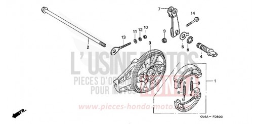 REAR BRAKE PANEL XR100R3 de 2003
